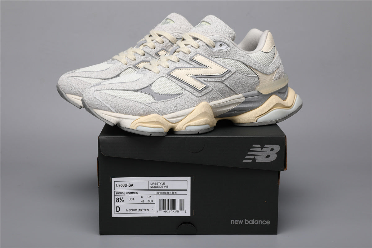 New Balance 9060 Unisex-Sneaker Grau-Weiß