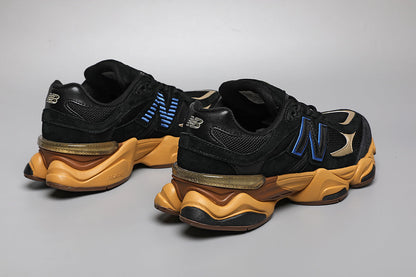 New Balance 9060 -unisex-lenkkarit, musta-keltaiset