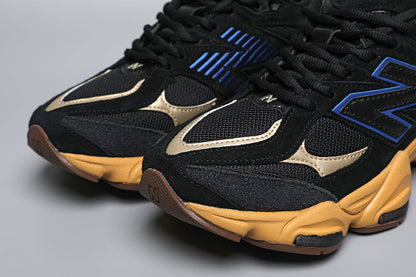 New Balance 9060 -unisex-lenkkarit, musta-keltaiset