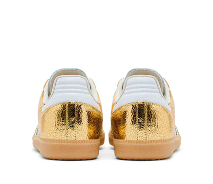 Sneakers Chrome Cuir Metallise Effet Craquele